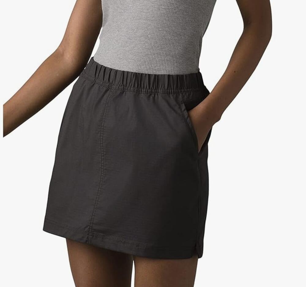prAna Double Peak Skort Cargo Gray Size 14 Skort Short Skirt Gorpcore Granola